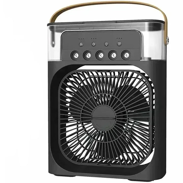 3 in 1 New Fan Air Conditioner Household Small Air Cooler LED Night Light Portable Humidifier Air Adjustment Fan Office Home Fan